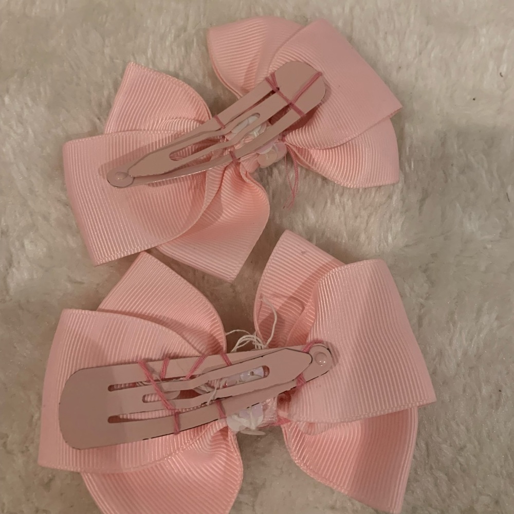 Girls Bow Barrette Set - Picture 5 of 11